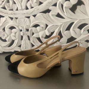 Chanel Two toned Slingback